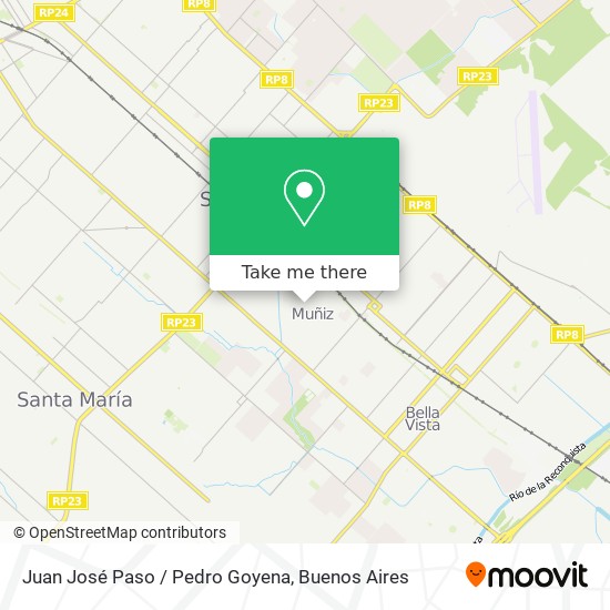 Juan José Paso / Pedro Goyena map