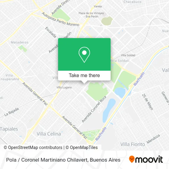 Pola / Coronel Martiniano Chilavert map