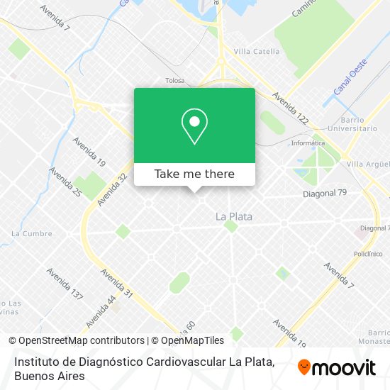 Instituto de Diagnóstico Cardiovascular La Plata map