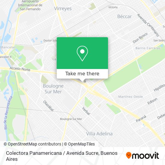 Colectora Panamericana / Avenida Sucre map
