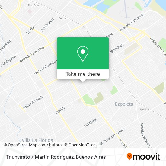 Triunvirato / Martín Rodríguez map