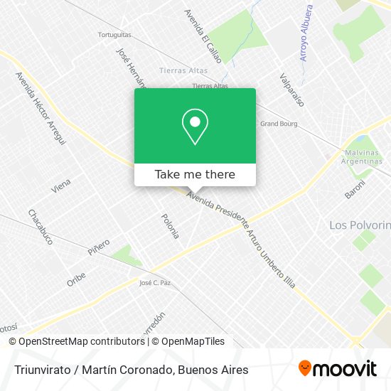 Triunvirato / Martín Coronado map