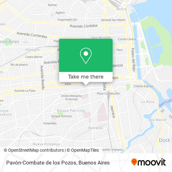 Pavón-Combate de los Pozos map