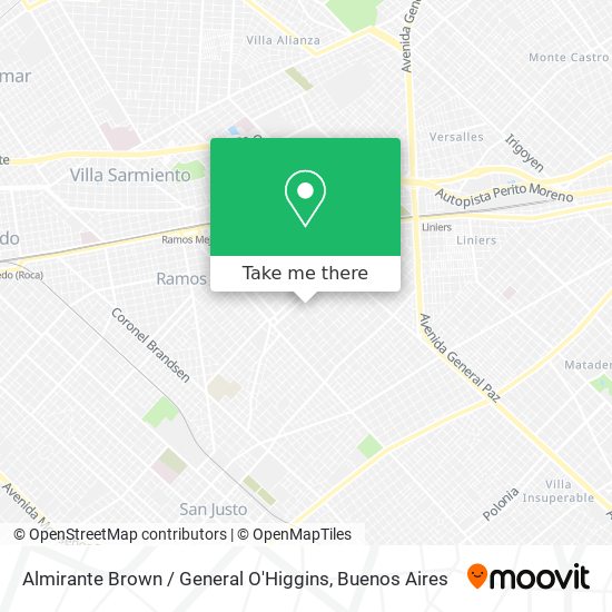 Almirante Brown / General O'Higgins map