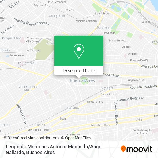 Leopoldo Marechel / Antonio Machado / Angel Gallardo map