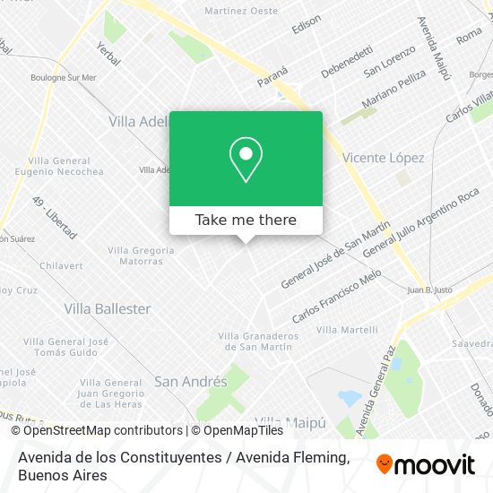 Avenida de los Constituyentes / Avenida Fleming map