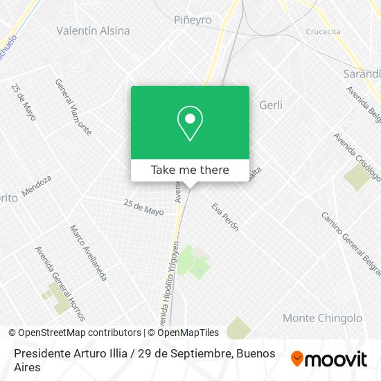 Presidente Arturo Illia / 29 de Septiembre map