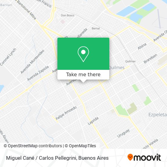 Miguel Cané / Carlos Pellegrini map