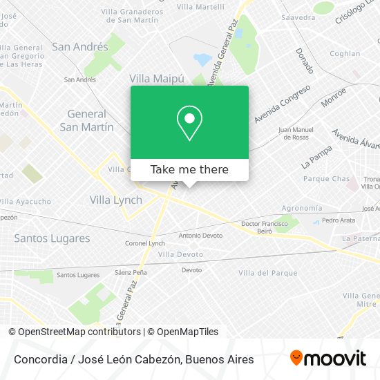 Mapa de Concordia / José León Cabezón