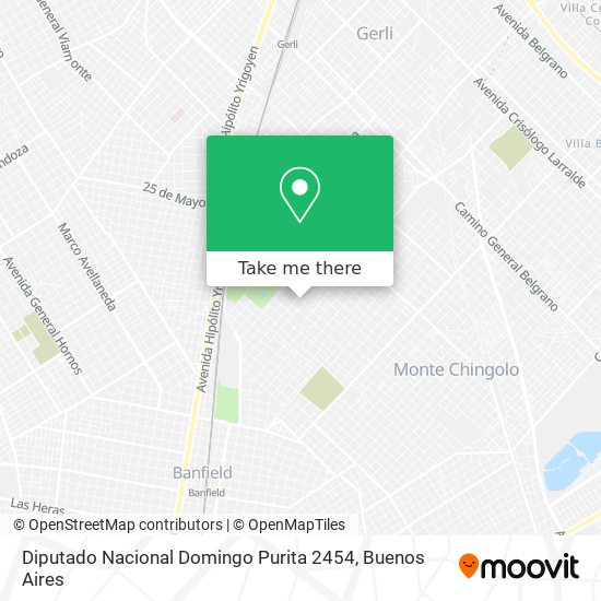 Diputado Nacional Domingo Purita 2454 map