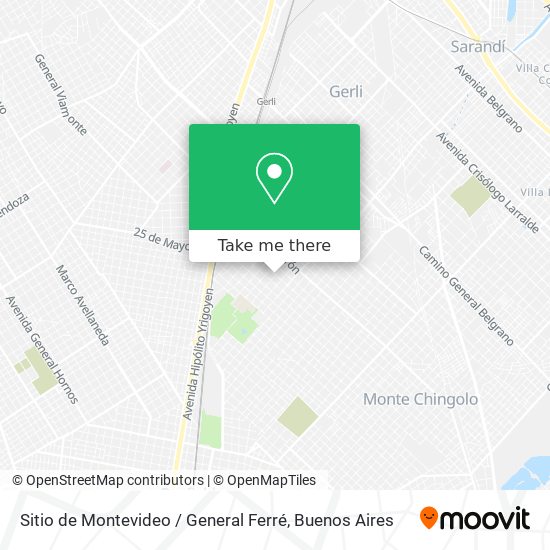 Sitio de Montevideo / General Ferré map