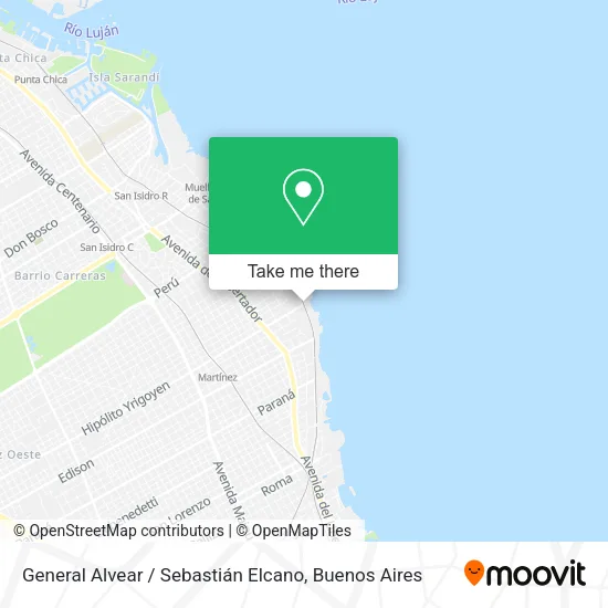 Mapa de General Alvear / Sebastián Elcano