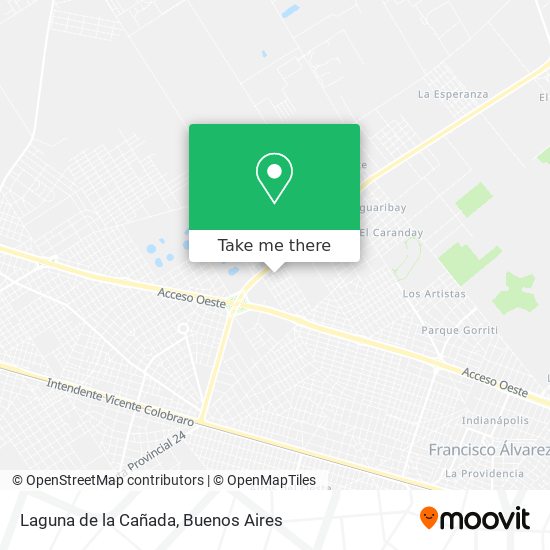Mapa de Laguna de la Cañada