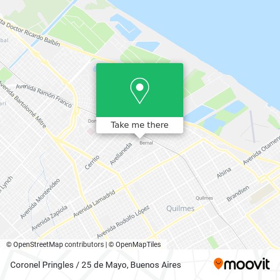 Mapa de Coronel Pringles / 25 de Mayo