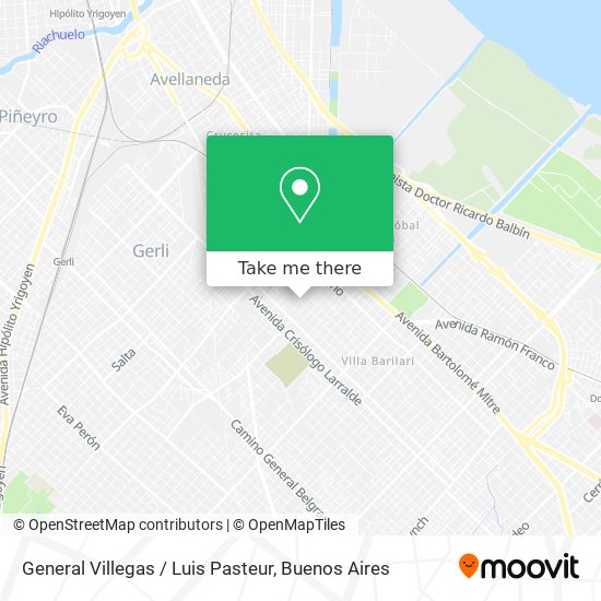 General Villegas / Luis Pasteur map