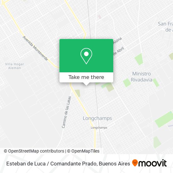 Esteban de Luca / Comandante Prado map
