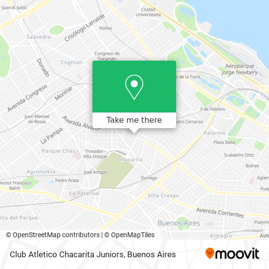 Mapa de Club Atletico Chacarita Juniors
