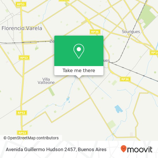 Mapa de Avenida Guillermo Hudson 2457