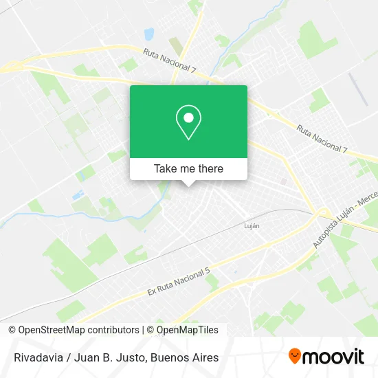 Rivadavia / Juan B. Justo map