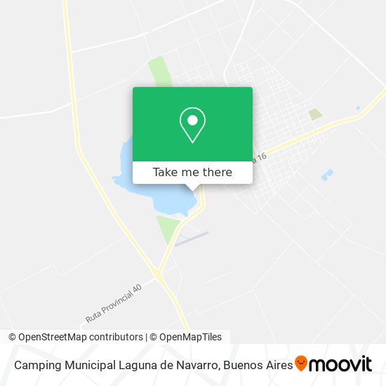 Camping Municipal Laguna de Navarro map