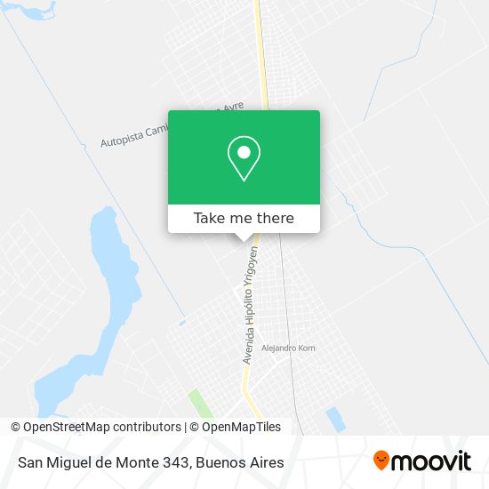 San Miguel de Monte 343 map