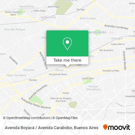 Mapa de Avenida Boyacá / Avenida Carabobo