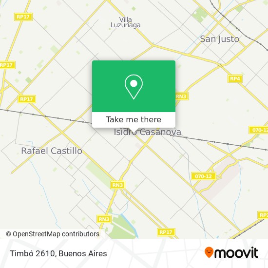 Timbó 2610 map