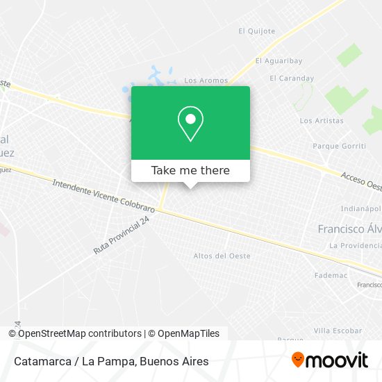 Catamarca / La Pampa map