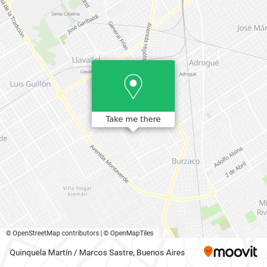 Quinquela Martín / Marcos Sastre map