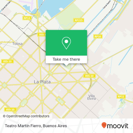 Mapa de Teatro Martín Fierro