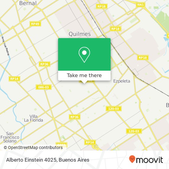 Alberto Einstein 4025 map