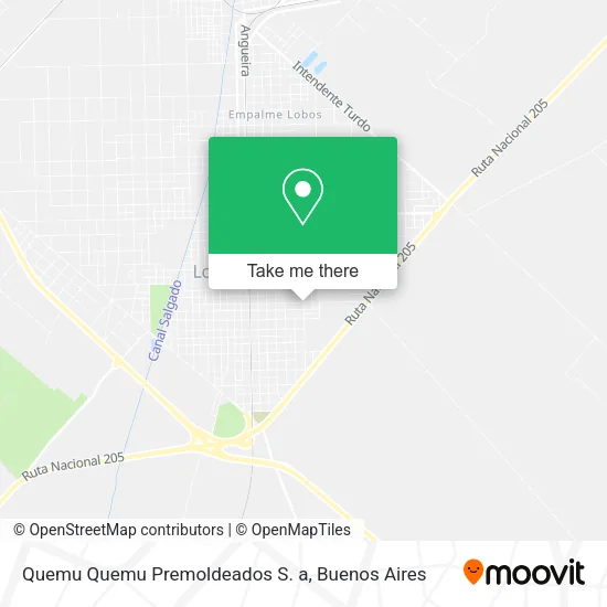 Quemu Quemu Premoldeados S. a map