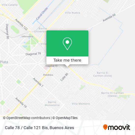 Calle 78 / Calle 121 Bis map