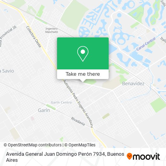 Avenida General Juan Domingo Perón 7934 map