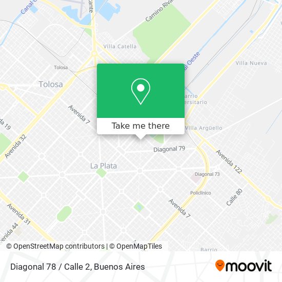 Diagonal 78 / Calle 2 map