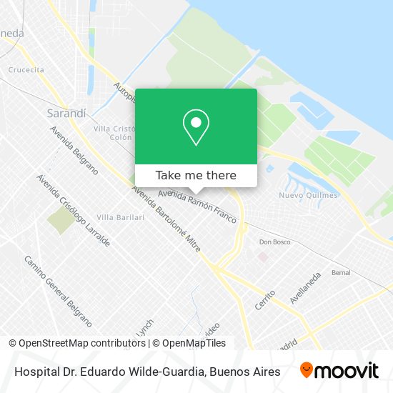 Hospital Dr. Eduardo Wilde-Guardia map