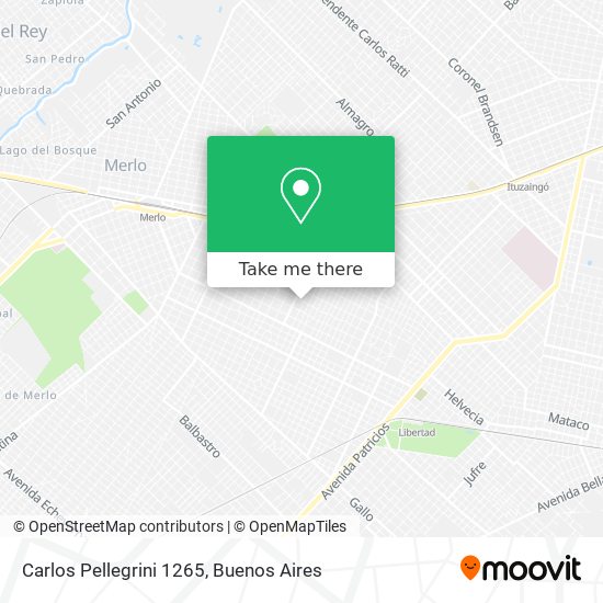 Carlos Pellegrini 1265 map