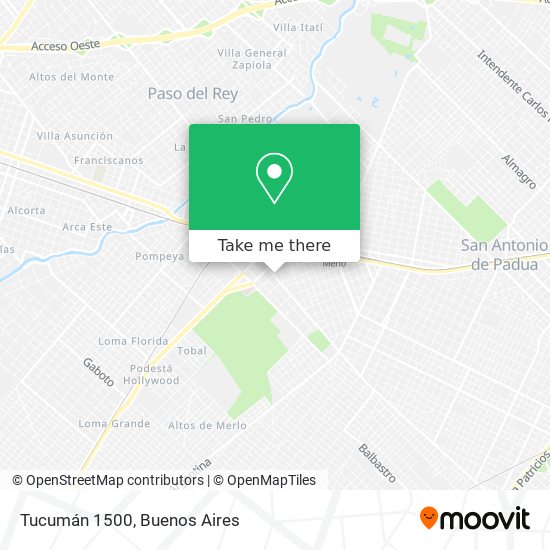 Tucumán 1500 map
