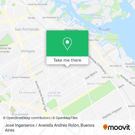 José Ingenieros / Avenida Andrés Rolón map