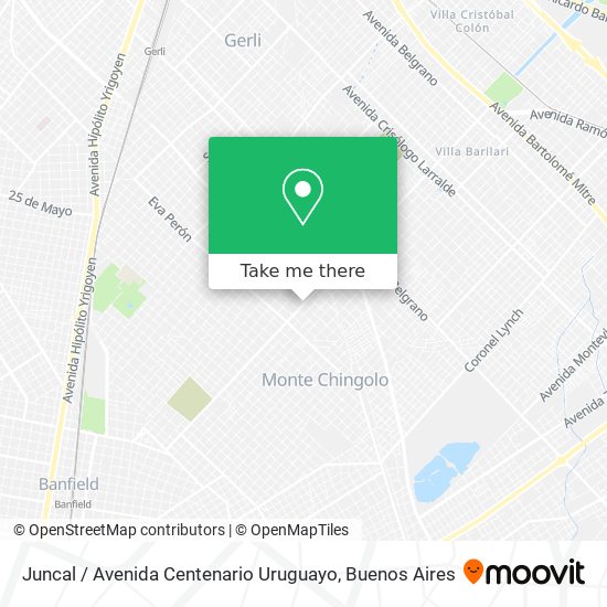 Juncal / Avenida Centenario Uruguayo map