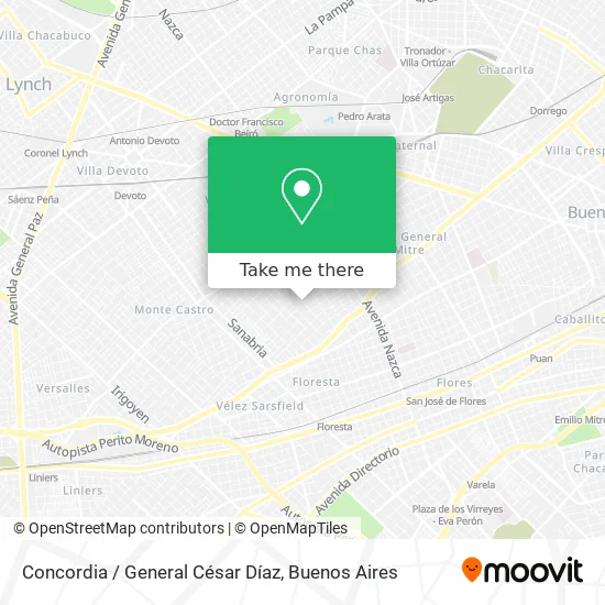 Mapa de Concordia / General César Díaz