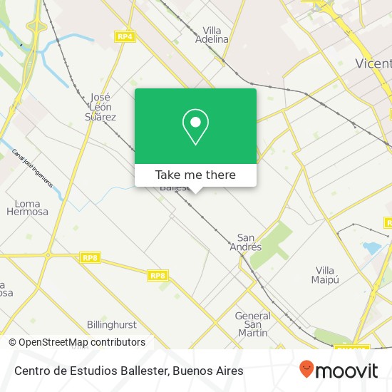 Mapa de Centro de Estudios Ballester