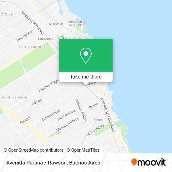 Avenida Paraná / Rawson map