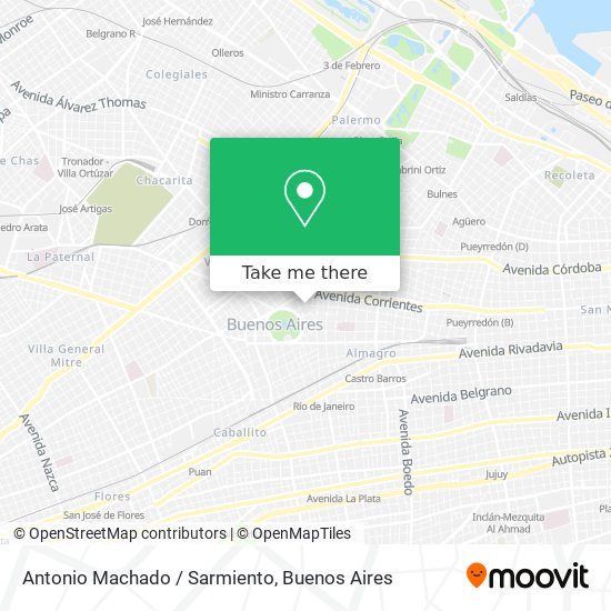 Antonio Machado / Sarmiento map