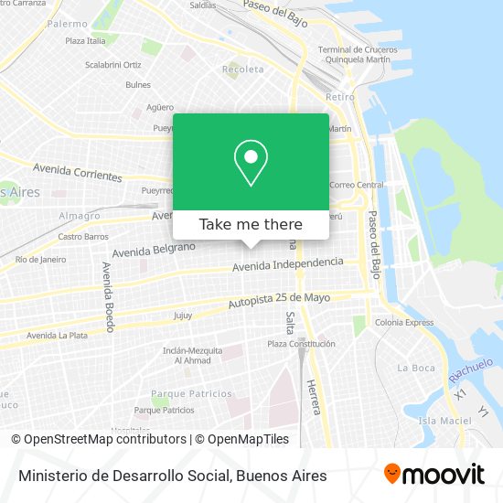 Mapa de Ministerio de Desarrollo Social