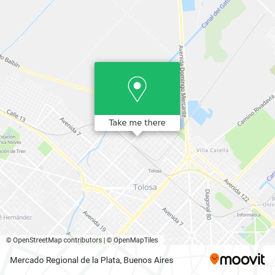 Mercado Regional de la Plata map