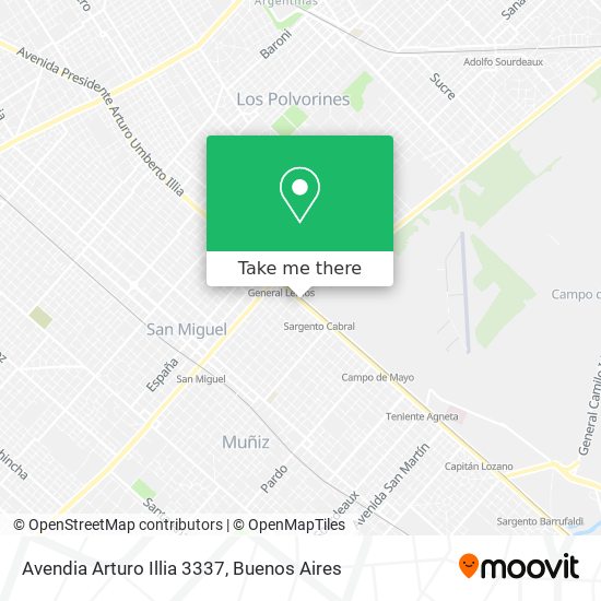 Mapa de Avendia Arturo Illia 3337