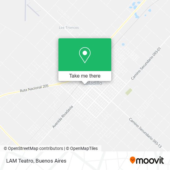 Mapa de LAM Teatro