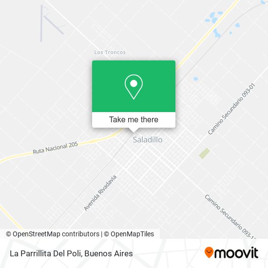 Mapa de La Parrillita Del Poli