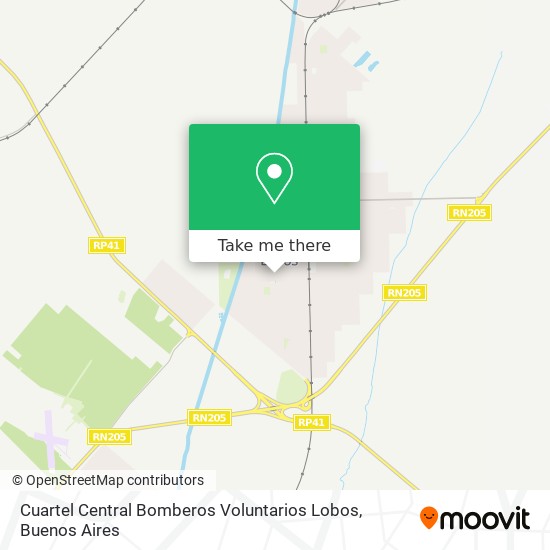 Cuartel Central Bomberos Voluntarios Lobos map